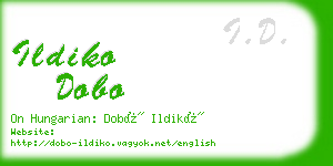 ildiko dobo business card